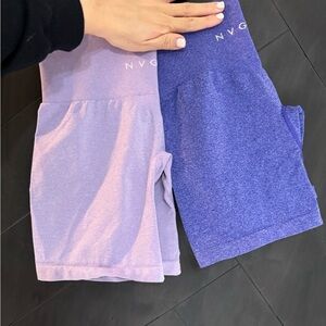 NVGTN Women's Purple and Lavender Shorts